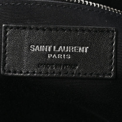 Saint Laurent Calfskin Y Quilted Monogram Large Loulou Shopper Black 6 of 10