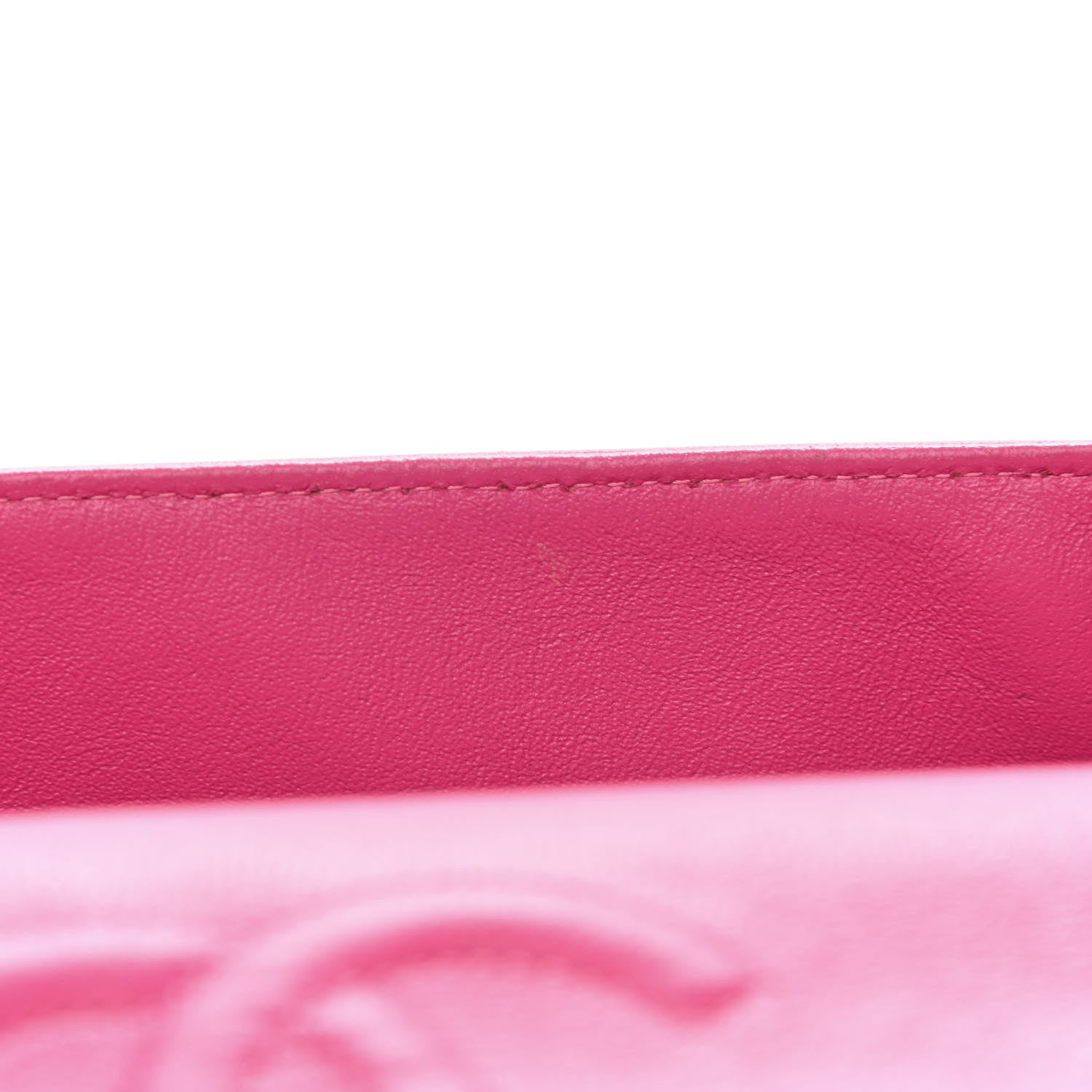 Chanel Lambskin Chevron Quilted Medium Double Flap Pink 8 of 13