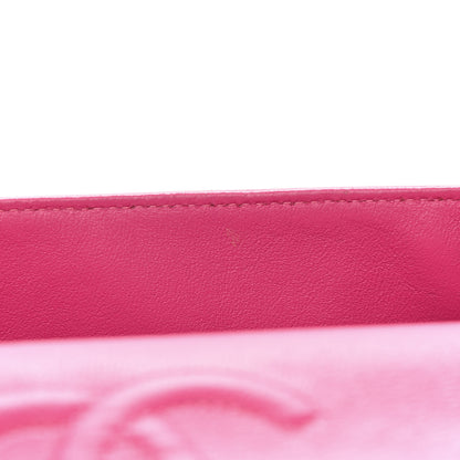Chanel Lambskin Chevron Quilted Medium Double Flap Pink 8 of 13