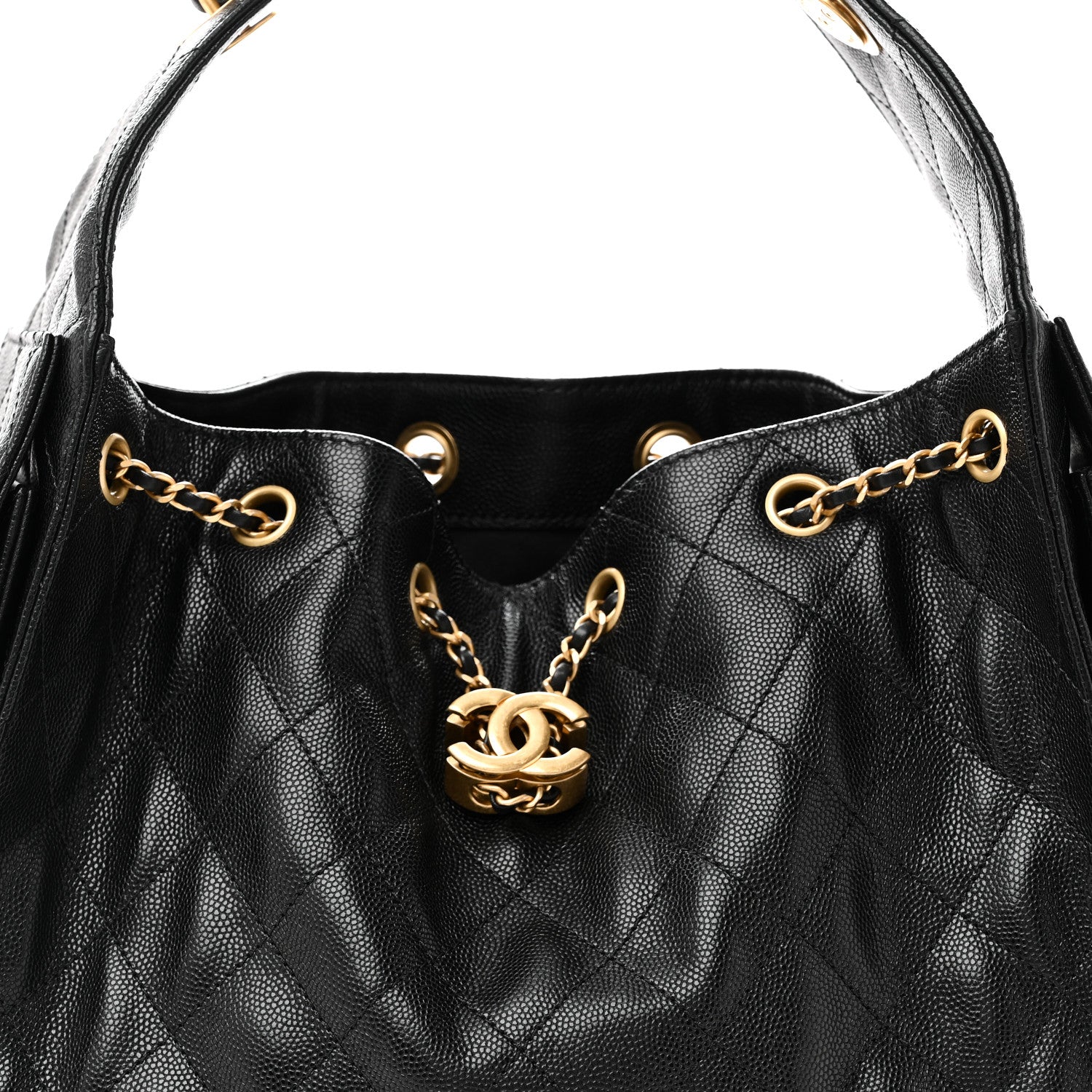 Chanel Caviar Quilted Small Chanel 25 Handbag Black 8 of 10