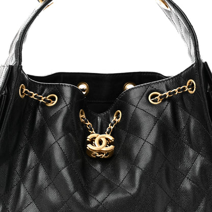 Chanel Caviar Quilted Small Chanel 25 Handbag Black 8 of 10