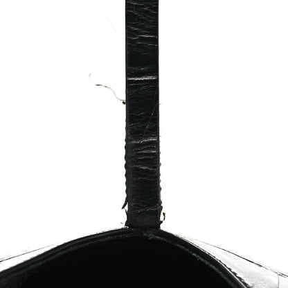 Givenchy Calfskin Crocodile Embossed Large Cut Out Shoulder Bag Black 12 of 13