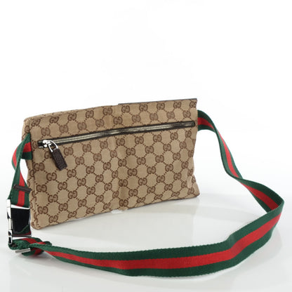 Gucci Monogram Web Belt Bag Dark Brown 3 of 7