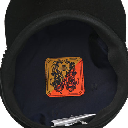 Hermes Cashmere Swift Womens Deauville Cap 57 Black 7 of 8