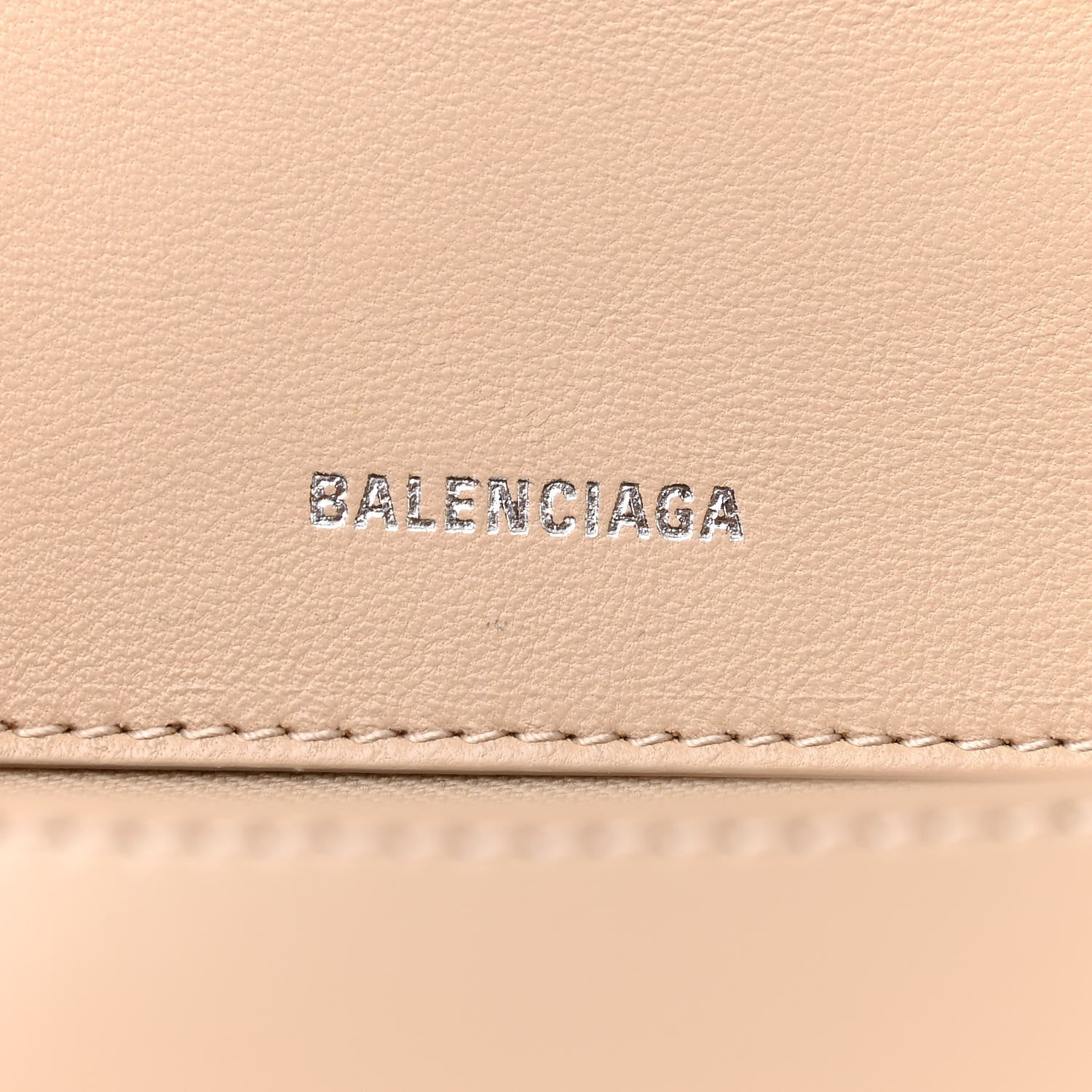 Balenciaga Shiny Box Calfskin Small Hourglass Top Handle Bag Light Beige 5 of 8