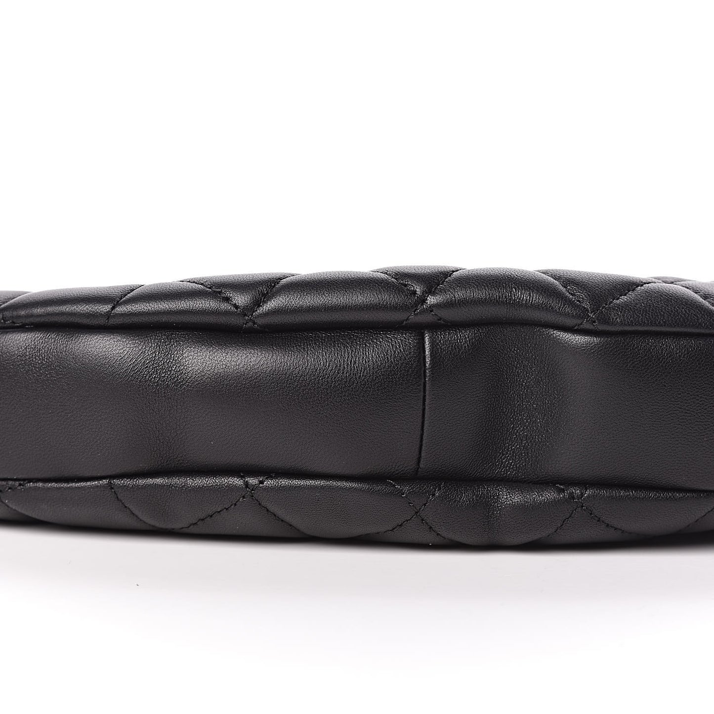 Lambskin Quilted All About Chains Hobo Black