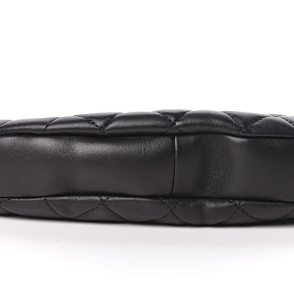 Chanel Lambskin Quilted All About Chains Hobo Black 10 of 11