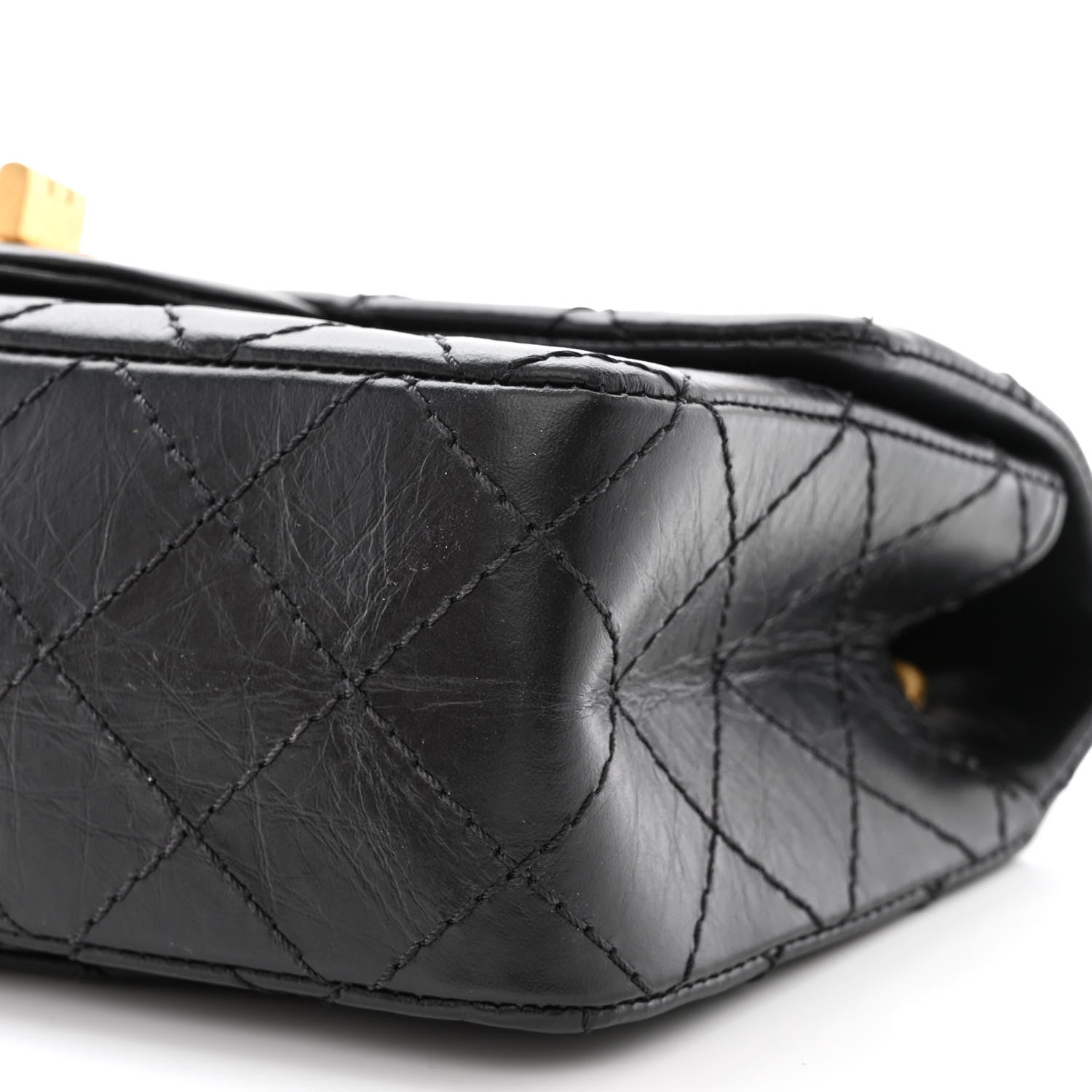 Chanel Aged Calfskin Quilted 2.55 Reissue Mini Flap Black 10 of 11