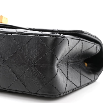 Chanel Aged Calfskin Quilted 2.55 Reissue Mini Flap Black 10 of 11