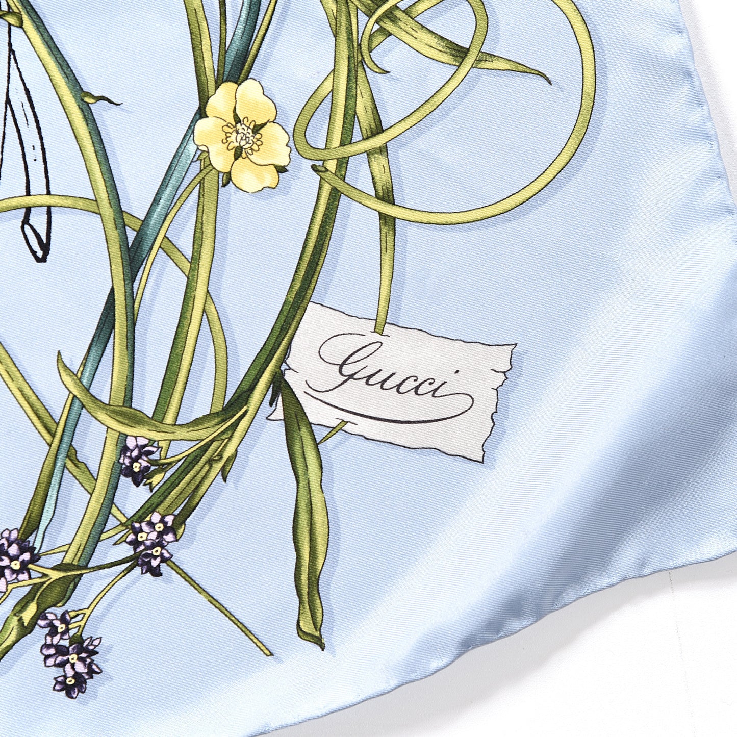 Silk Flora Infinity Chrissy Square Scarf Blue
