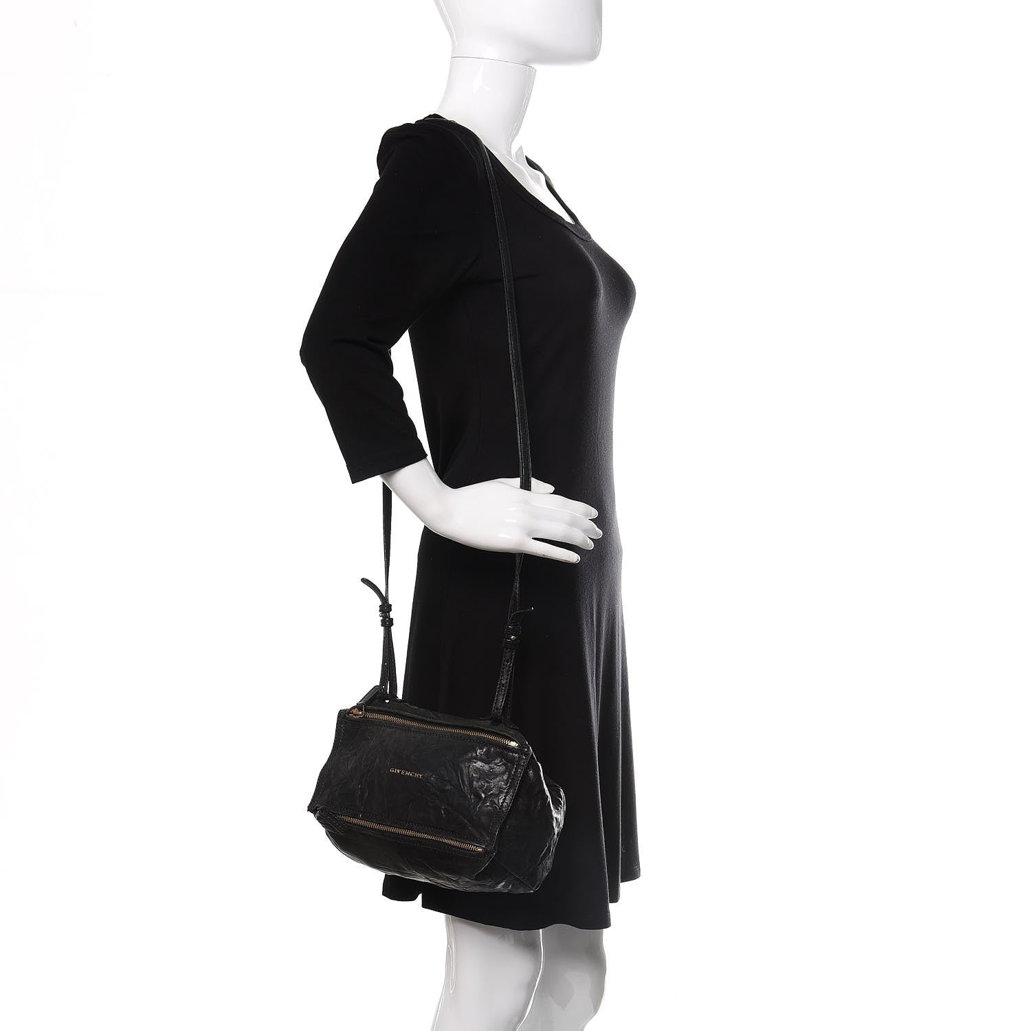 Givenchy Tumbled Sheepskin Mini Pandora Black 2 of 15