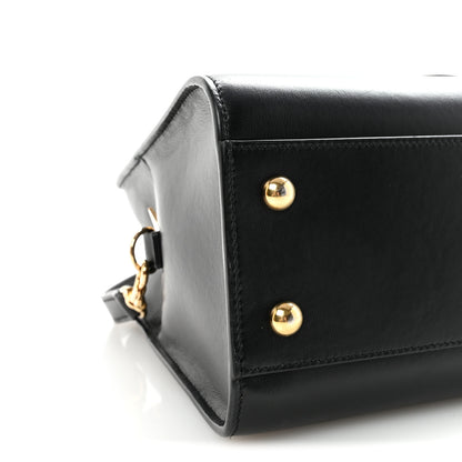 Saint Laurent Calfskin Monogram Baby Cabas Black 8 of 9