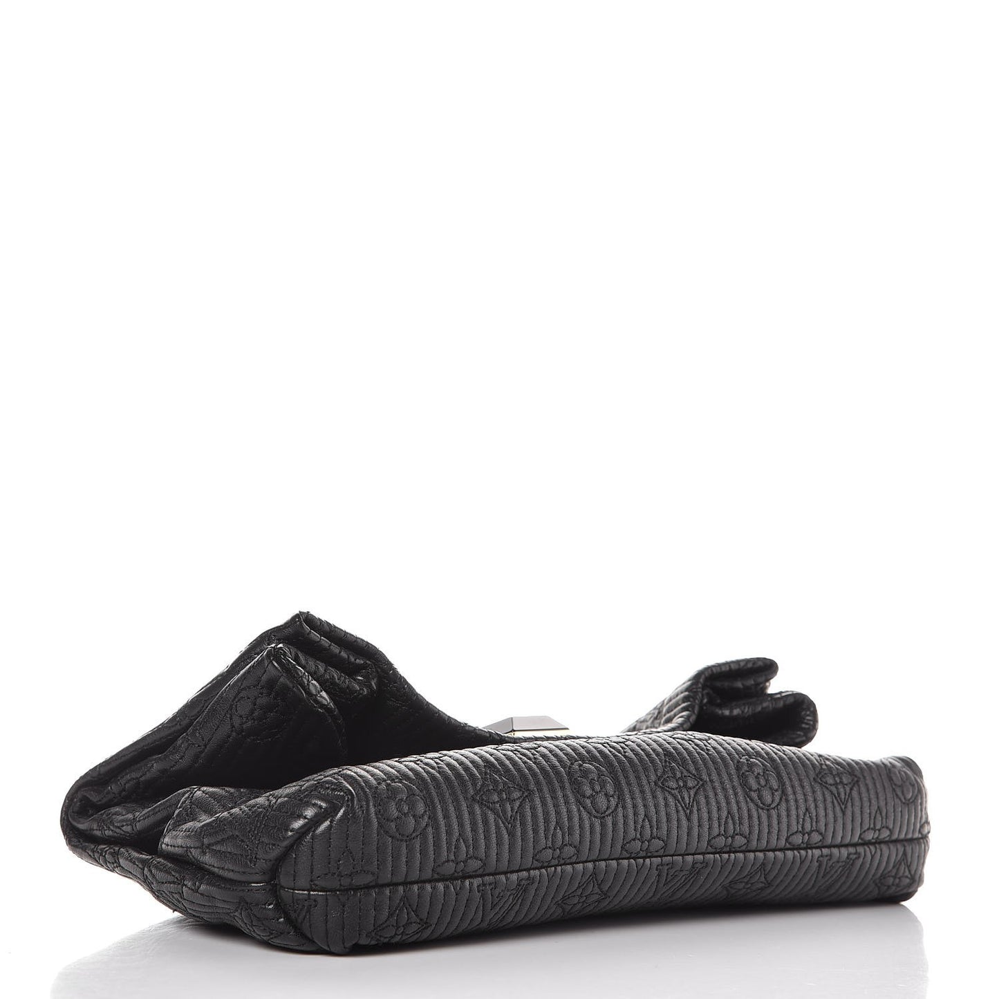 Calfskin Quilted Monogram Altair Clutch Black