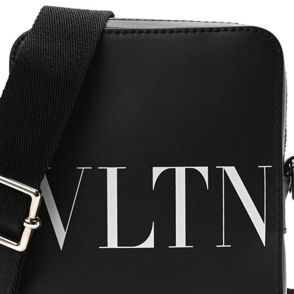 Valentino Garavani Calfskin VLTN Print Small Crossbody Bag Black 7 of 9