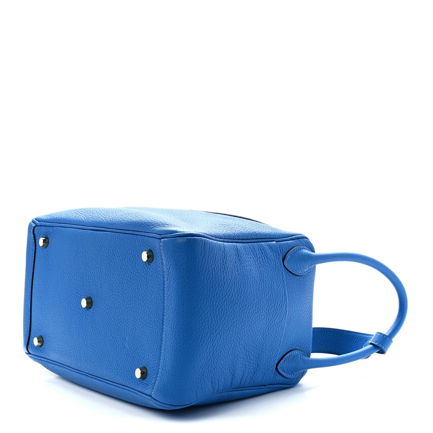 Hermes Taurillon Clemence Lindy 30 Bleu Frida 8 of 11