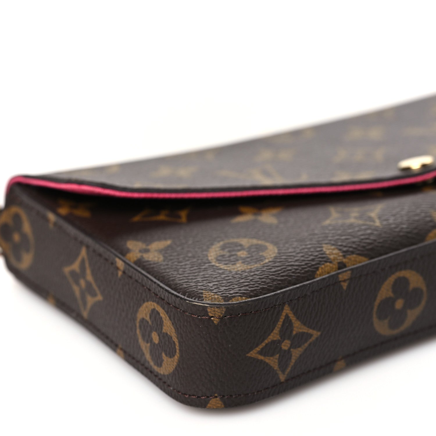 Louis Vuitton Monogram My LV World Tour Pochette Felicie Chain Wallet Hot Pink 9 of 11