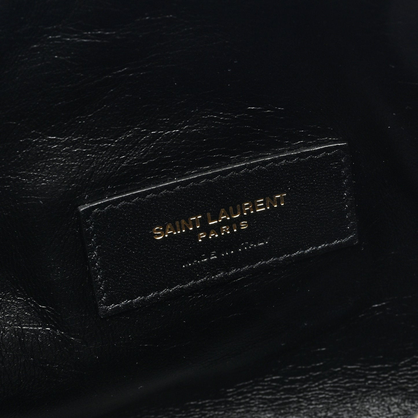 Lambskin Quilted Gaby Zipped Pouch Black
