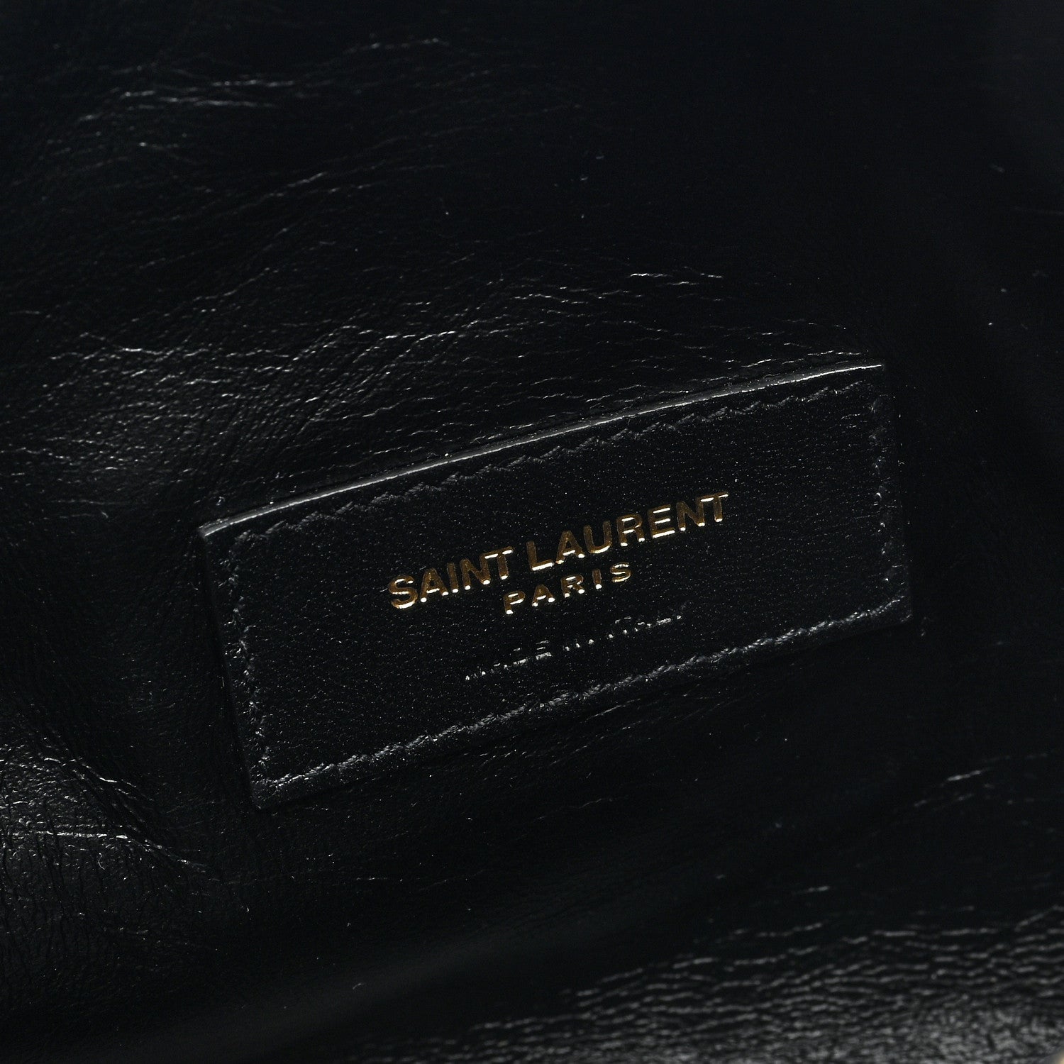 Saint Laurent Lambskin Quilted Gaby Zipped Pouch Black 6 of 8