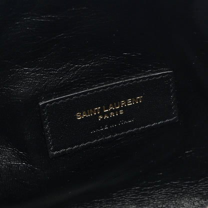 Saint Laurent Lambskin Quilted Gaby Zipped Pouch Black 6 of 8