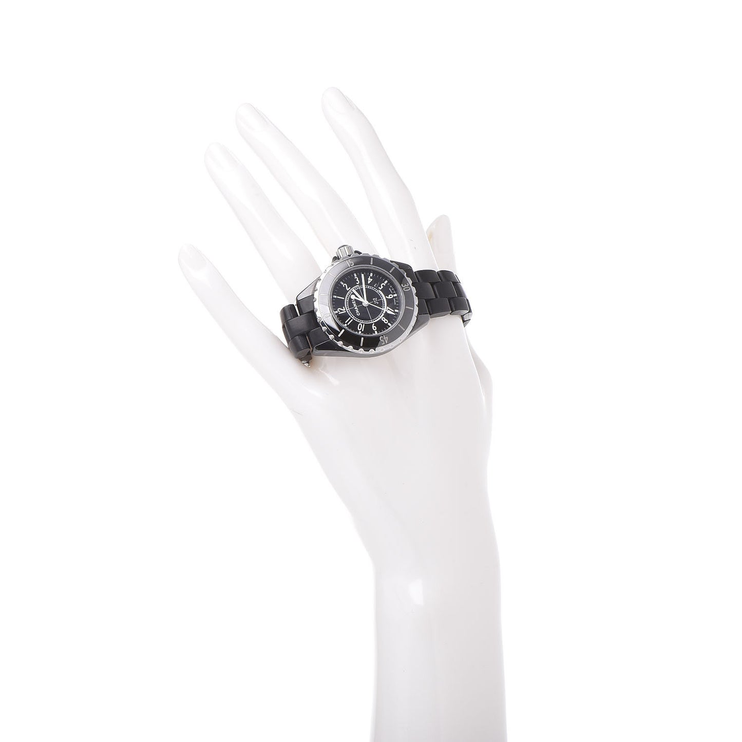 Stainless Steel Ceramic 33mm J12 Quartz Watch Black