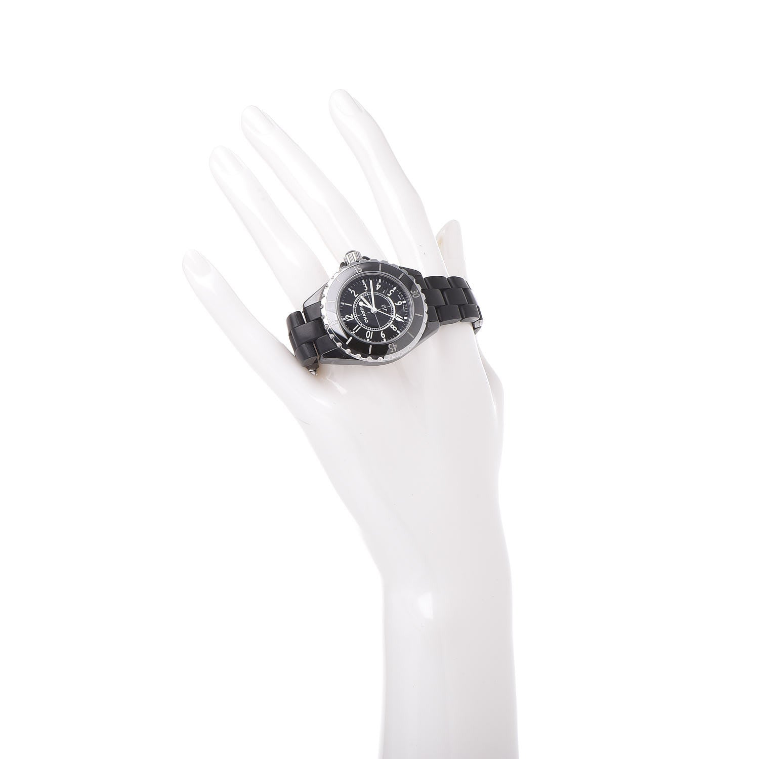 Chanel Stainless Steel Ceramic 33mm J12 Quartz Watch Black 2 of 7
