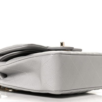 Chanel Caviar Quilted Small Double Flap Grey 6 of 10