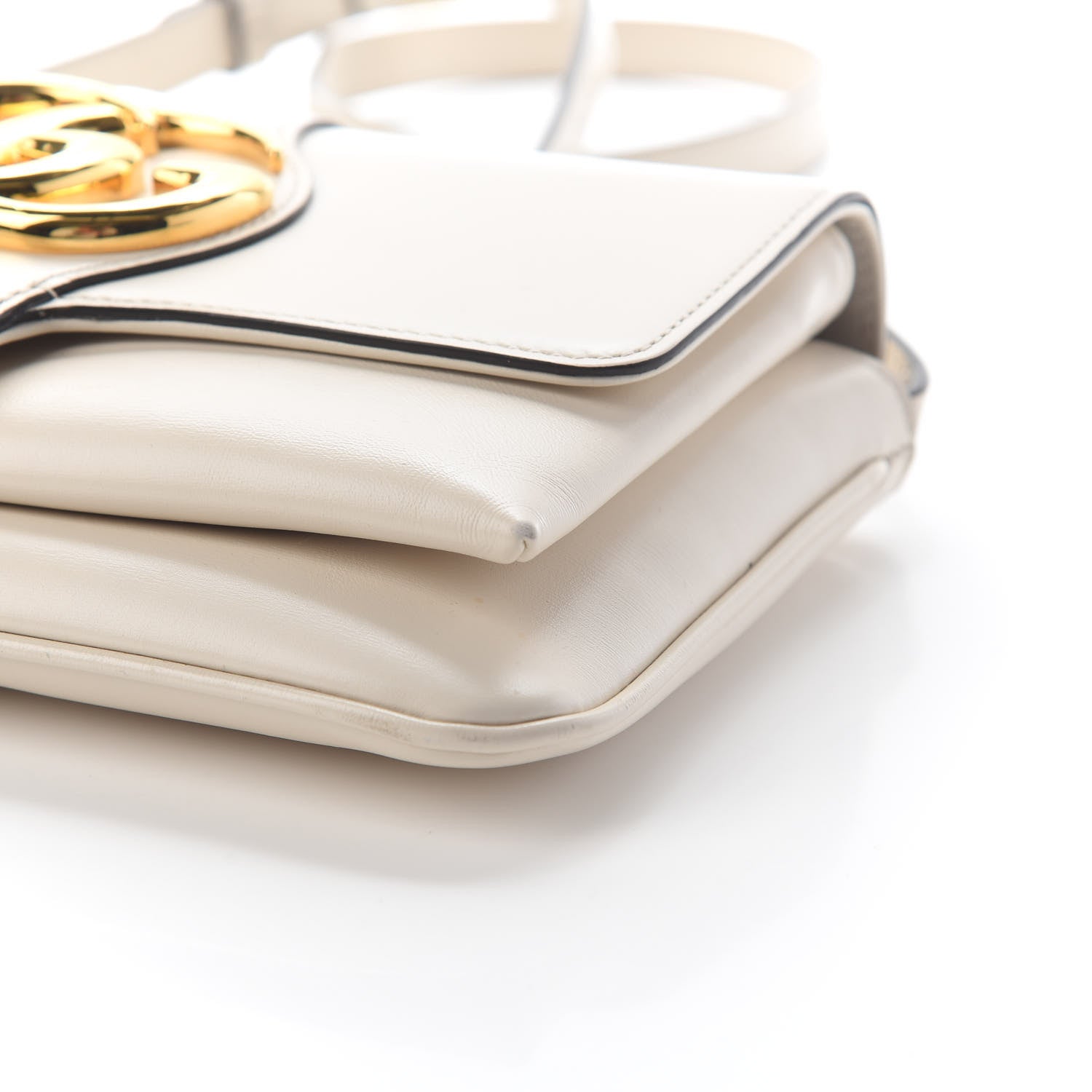 Gucci Calfskin Small Arli Flap Shoulder Bag Mystic White 9 of 10