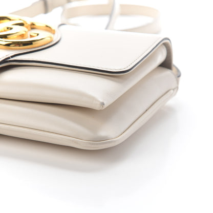 Gucci Calfskin Small Arli Flap Shoulder Bag Mystic White 9 of 10