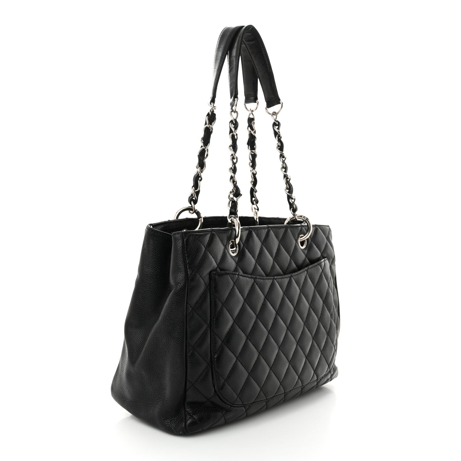 Chanel Caviar Quilted Grand Shopping Tote GST Black 3 of 16