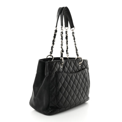 Chanel Caviar Quilted Grand Shopping Tote GST Black 3 of 16