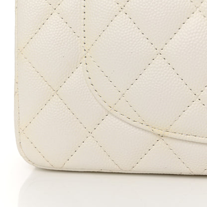 Chanel Caviar Quilted Small Double Flap White 23 of 23
