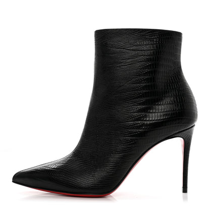 Christian Louboutin Calfskin Lizard Embossed So Kate Booty 85 Ankle Boots 36 Black 1 of 10