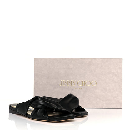 Jimmy Choo Nappa Narisa Flat Sandals 36 Black 8 of 8