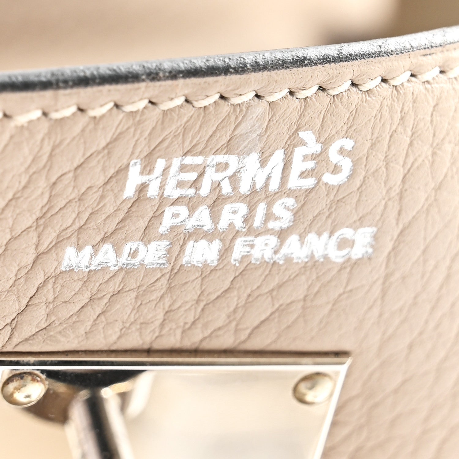 Hermes Taurillon Clemence Voyage Kelly 50 Gris Tourterelle 1615274