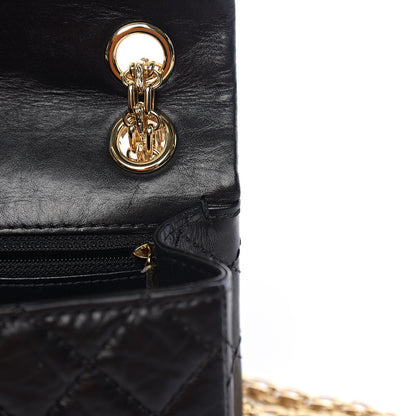 Chanel Aged Calfskin Quilted 2.55 Reissue Mini Flap Black 10 of 11