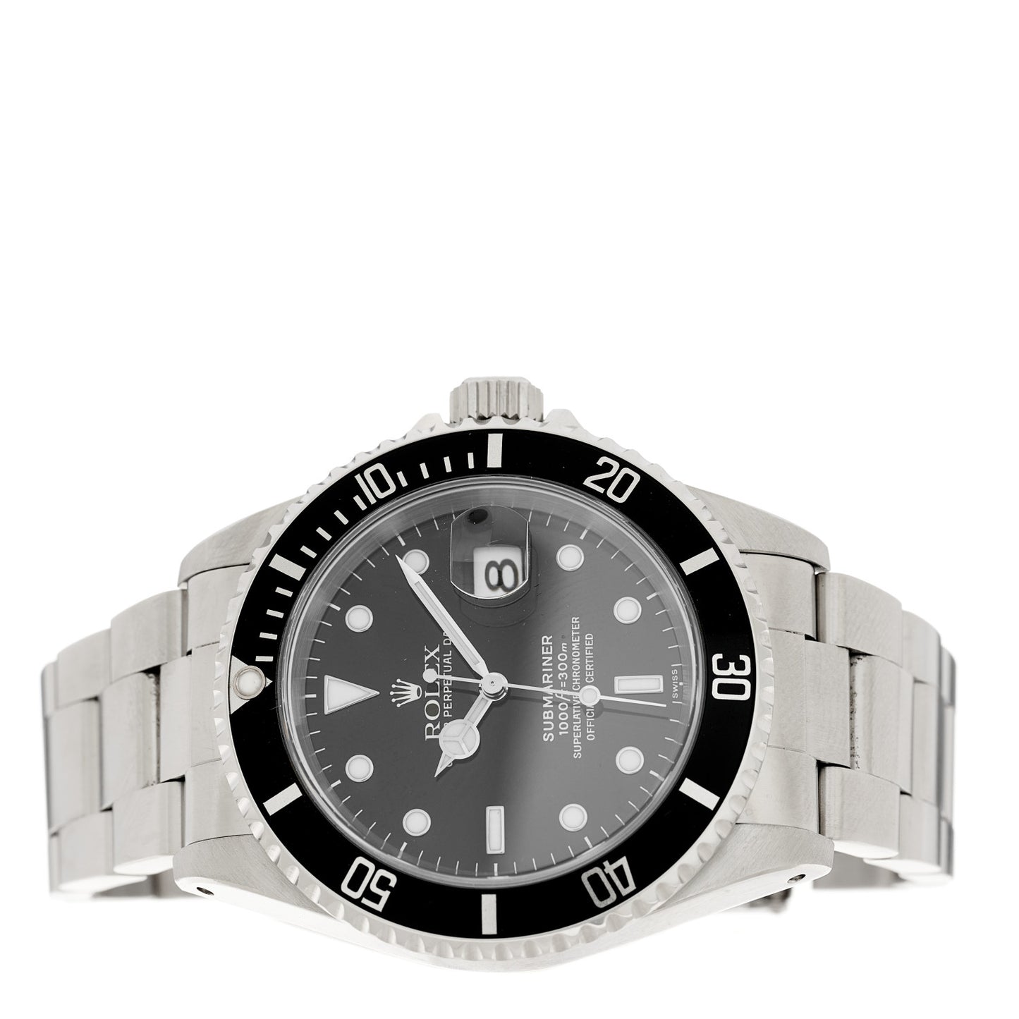 Stainless Steel 40mm Oyster Perpetual Submariner Date Watch Black 16610