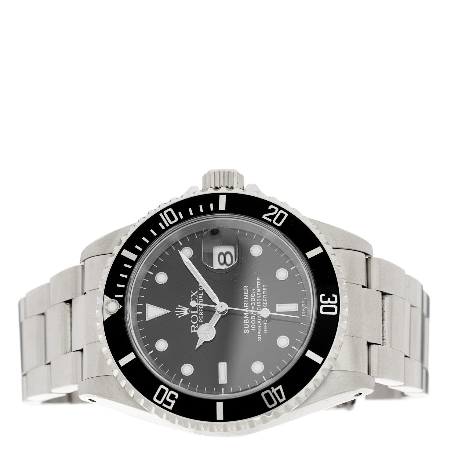 Rolex Stainless Steel 40mm Oyster Perpetual Submariner Date Watch Black 16610 2 of 4