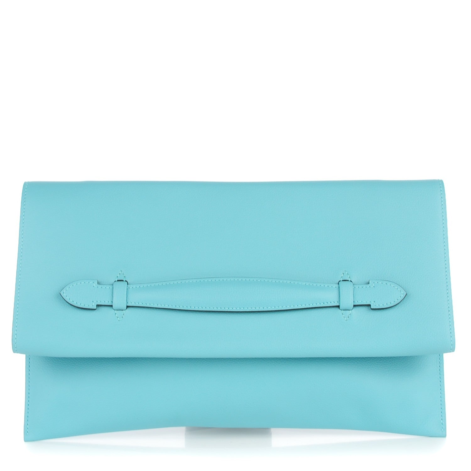 Hermes Swift Pliplat Clutch Bleu Saint Cyr 1 of 8