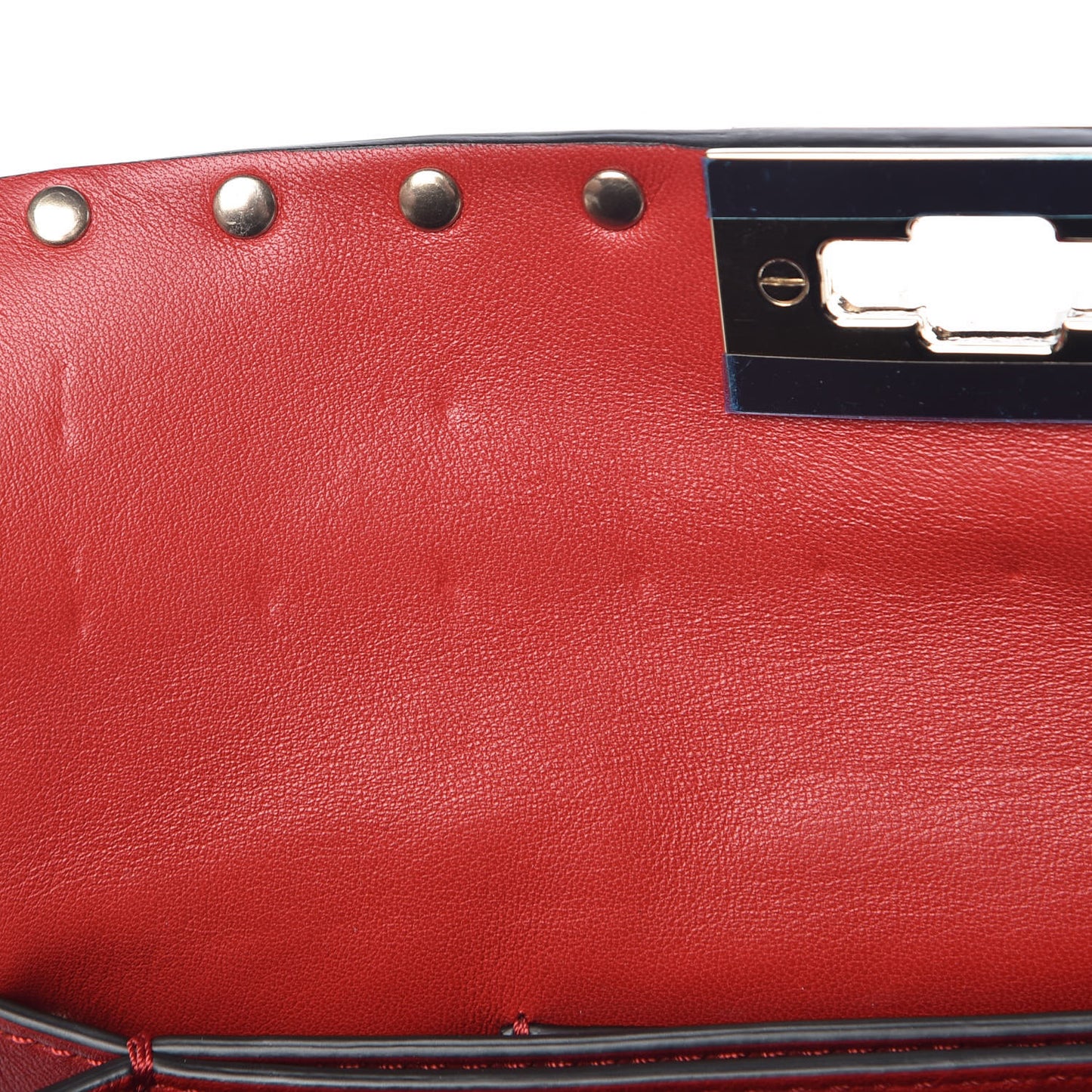 Nappa Rockstud Spike Crossbody Bag Rosso Valentino