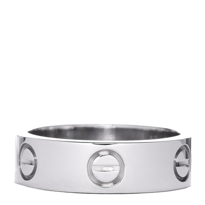 Cartier 18K White Gold 5.5mm LOVE Ring 52 6 1 of 5