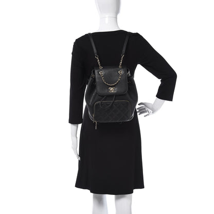 Chanel Caviar Quilted Business Affinity Backpack Black 2 of 8