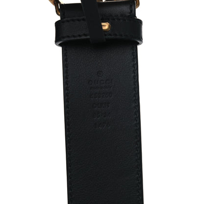 Gucci Moon Calfskin Pearl Double G 40mm Belt 85 34 Black Cream 3 of 4