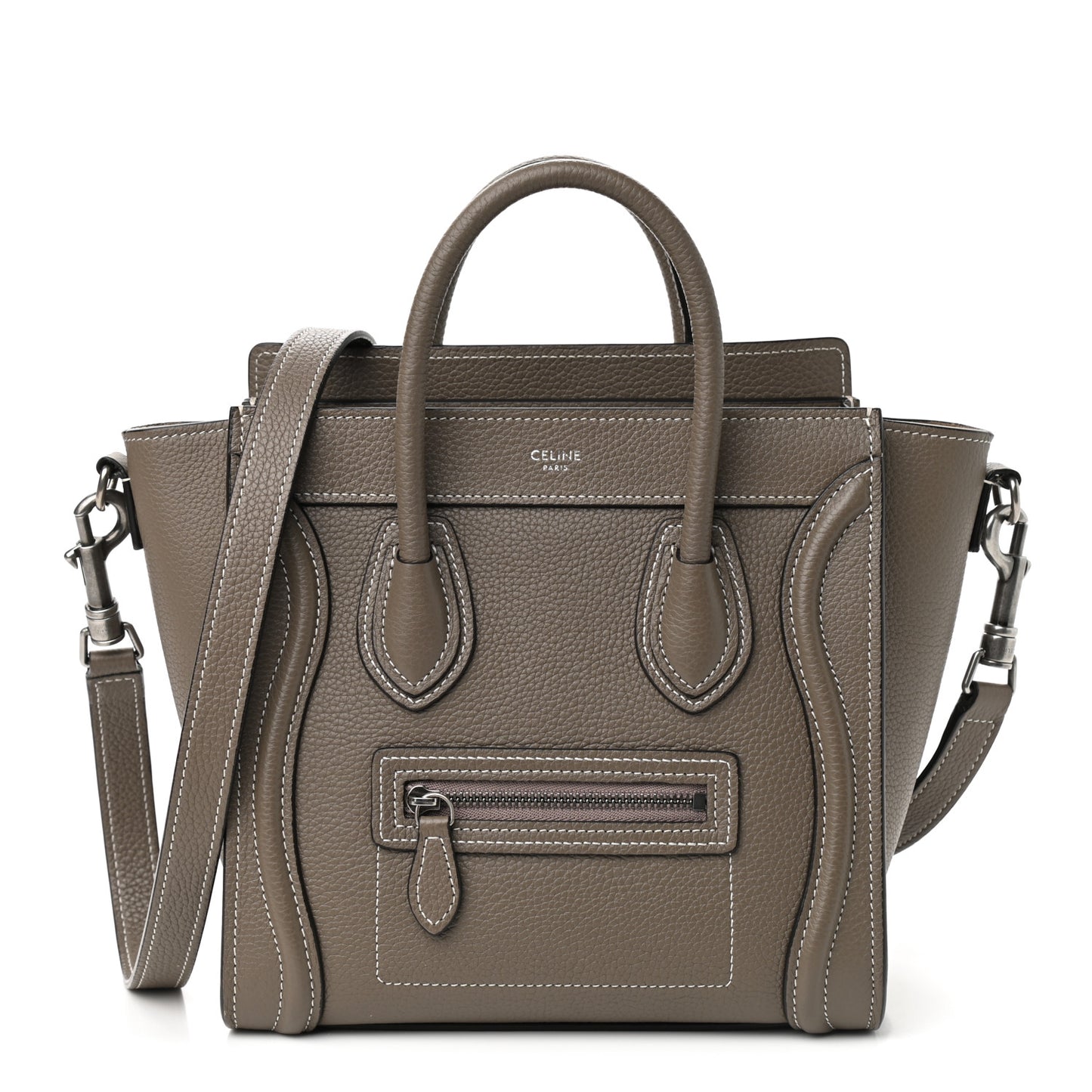 Drummed Calfskin Nano Luggage Souris