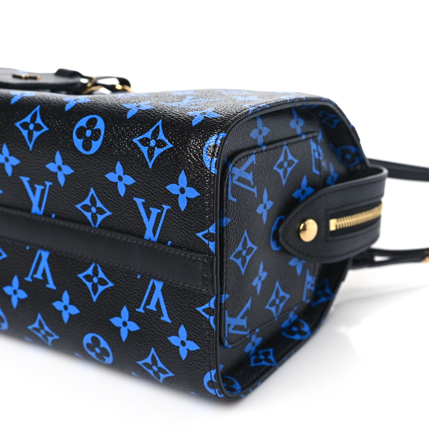 Colored Monogram Speedy Amazon PM Blue Black