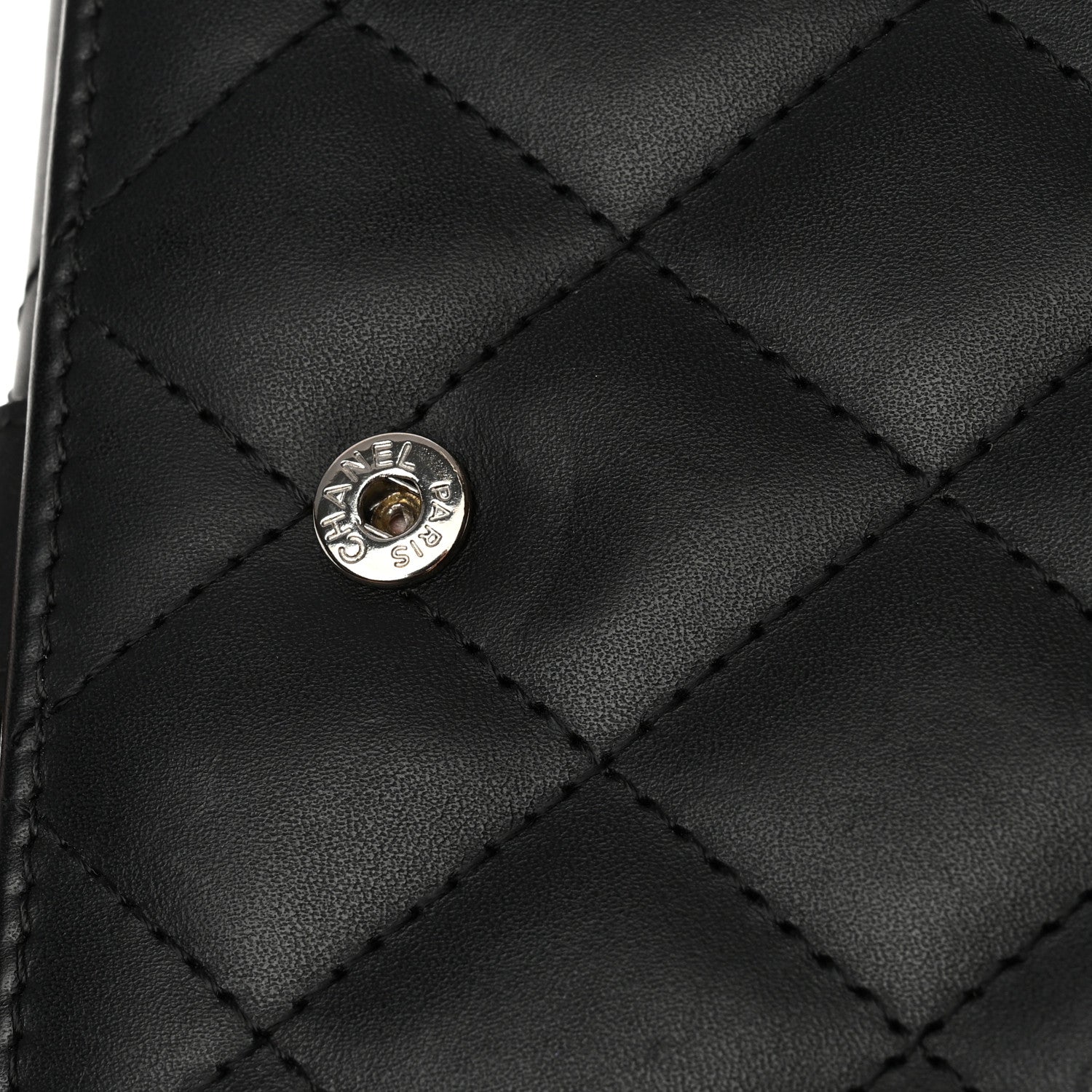 Chanel Calfskin Quilted Cambon Long Double Wallet Black 11 of 17