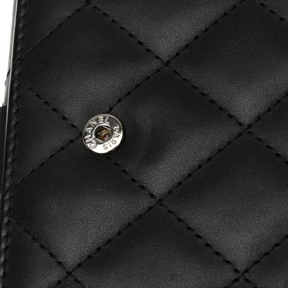 Chanel Calfskin Quilted Cambon Long Double Wallet Black 11 of 17
