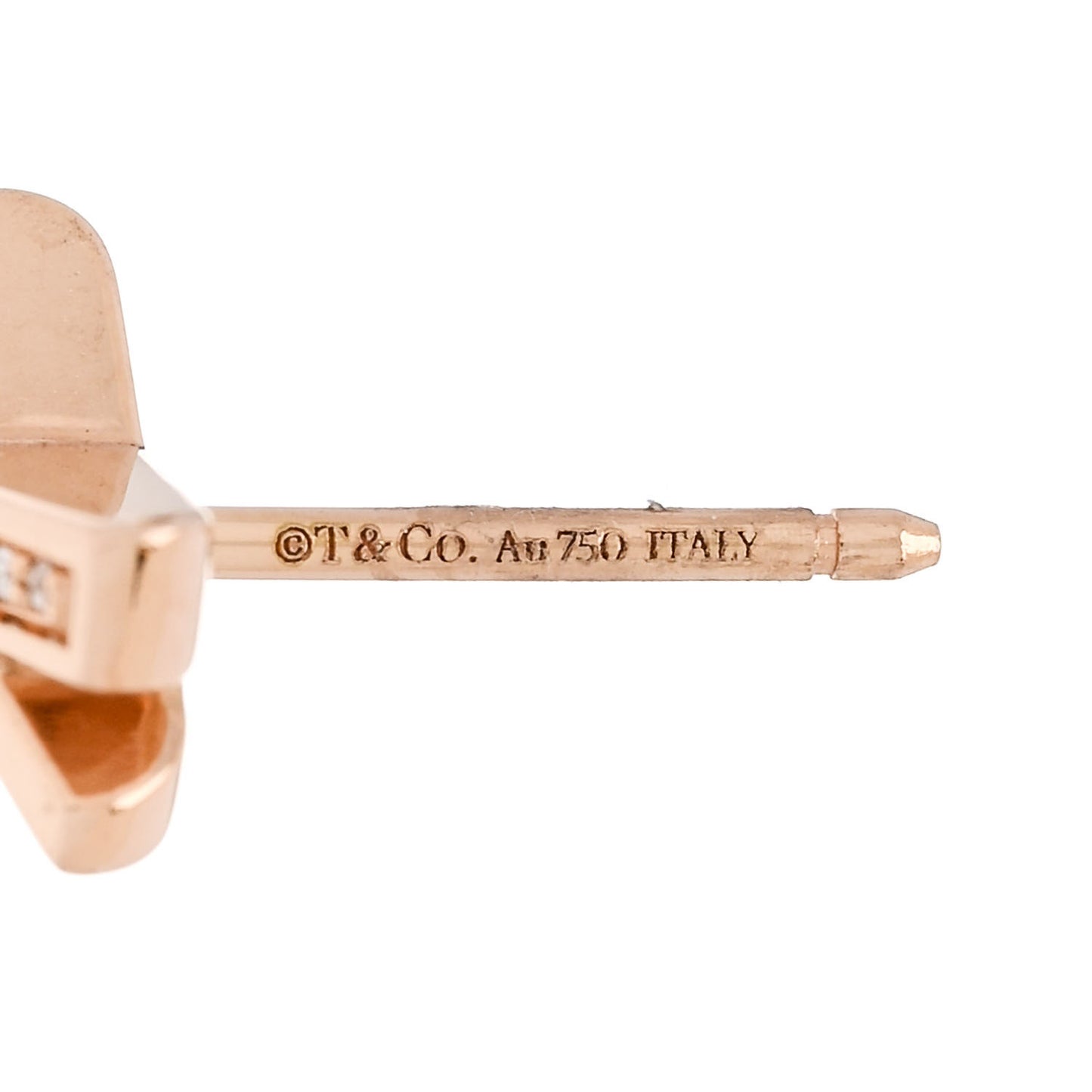18K Rose Gold Diamond Atlas X Earrings