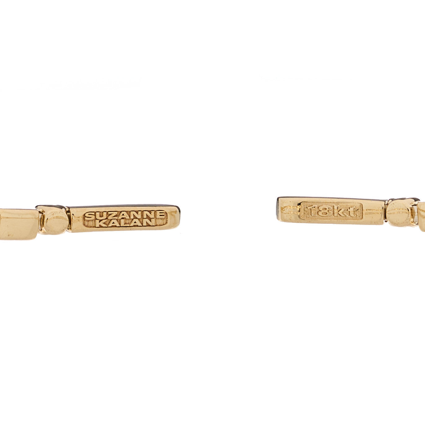 18K Yellow Gold Diamond Thin Mix Bangle Bracelet