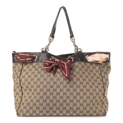 Gucci Monogram Large Positano Tote Brown 1 of 24
