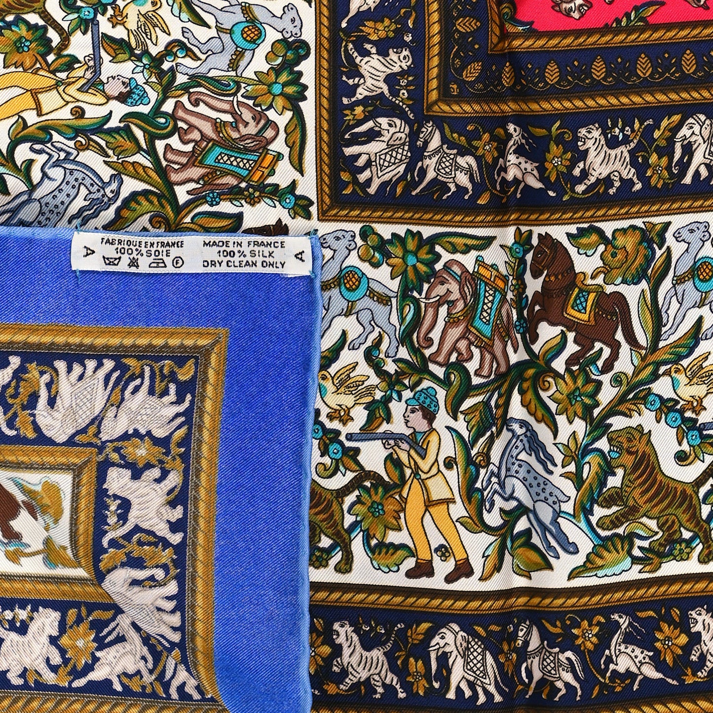 Silk Chasse En Inde Scarf 90